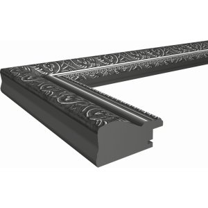 Walther Telaio in legno BAROCK antracite 40x50 cm con passepartout 28x35 cm