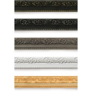 Walther Telaio in legno BAROCK antracite 40x50 cm con passepartout 28x35 cm