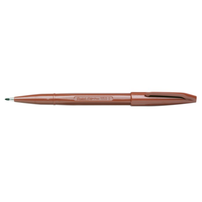 Penna in fibra Pentel SIGN PEN 0,8 mm marrone