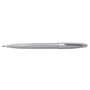Pentel SIGN PEN penna a punta in fibra grigia con tratto...