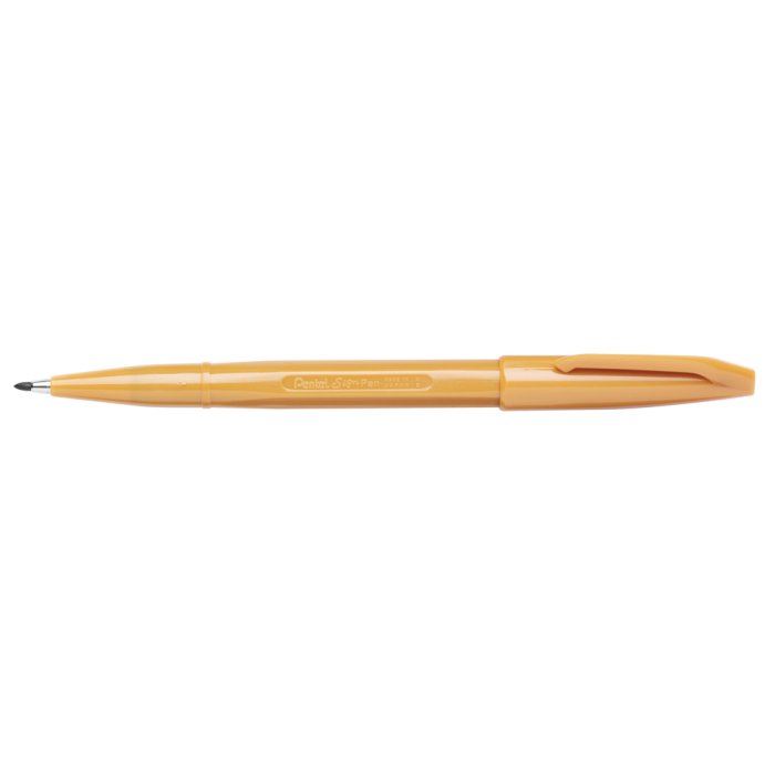 Pentel SIGN PEN penna a punta in fibra ocra 0,8 mm