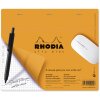 Tappetino per mouse Rhodia, 19x23cm, 30 fogli, 80g, quadrato - Arancione