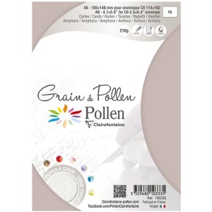 Confezione da 5 cartoncini Grain de Pollen 105x148 anfora