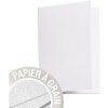 Confezione da 5 cartoncini doppi Polline 105x148 mm Papavero bianco