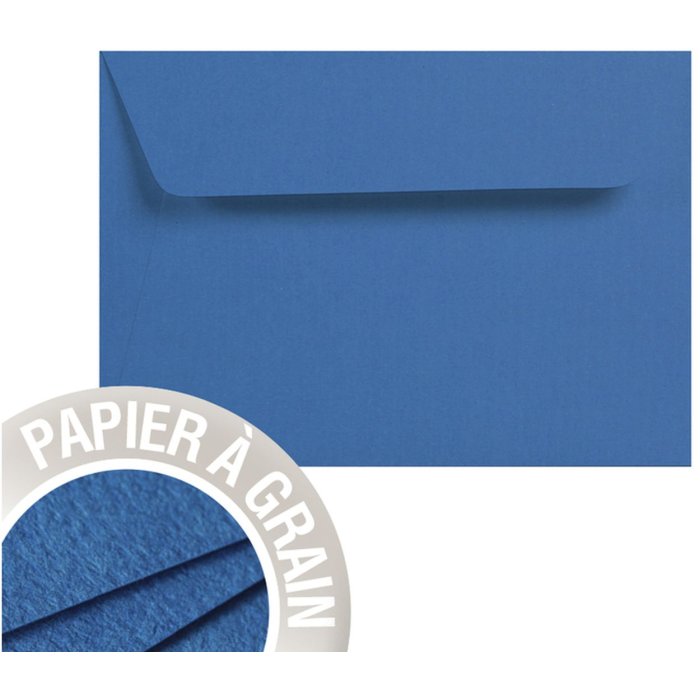 Confezione da 5 buste Grain de Pollen 114x162 mm blu azzurro