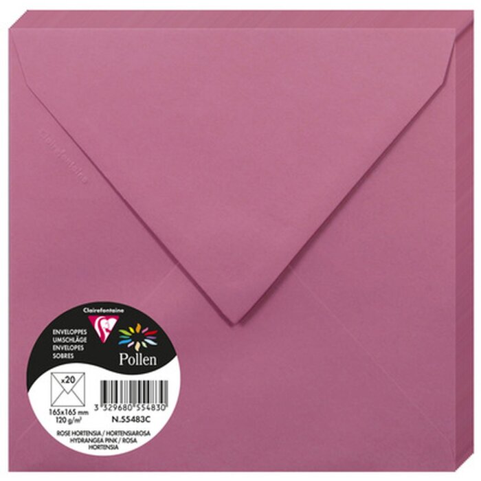 Buste rosa ortensia 165x165 mm - 55483C