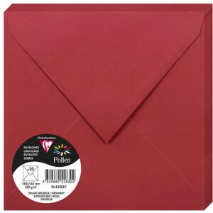 Buste rosso ciliegia 165x165 mm - 5583C