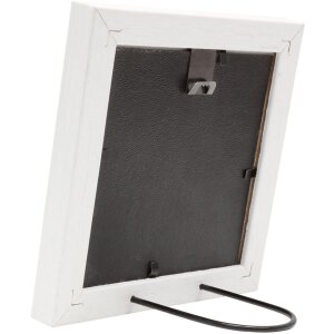Cornice in legno per foto ecografiche 10x10 cm bianca