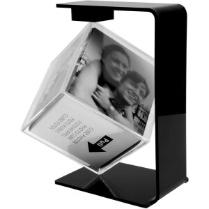Cubo magico rotante Deknudt in supporto nero