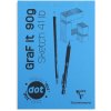 Sketchpad GRAF IT, DIN A4 celeste 80 fogli 90g, riga DOT