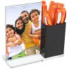 Portafoto acrilico 10x15 cm con scatola di penna