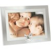 Portafoto in alluminio Manasa con cavallo a dondolo 10x15 cm