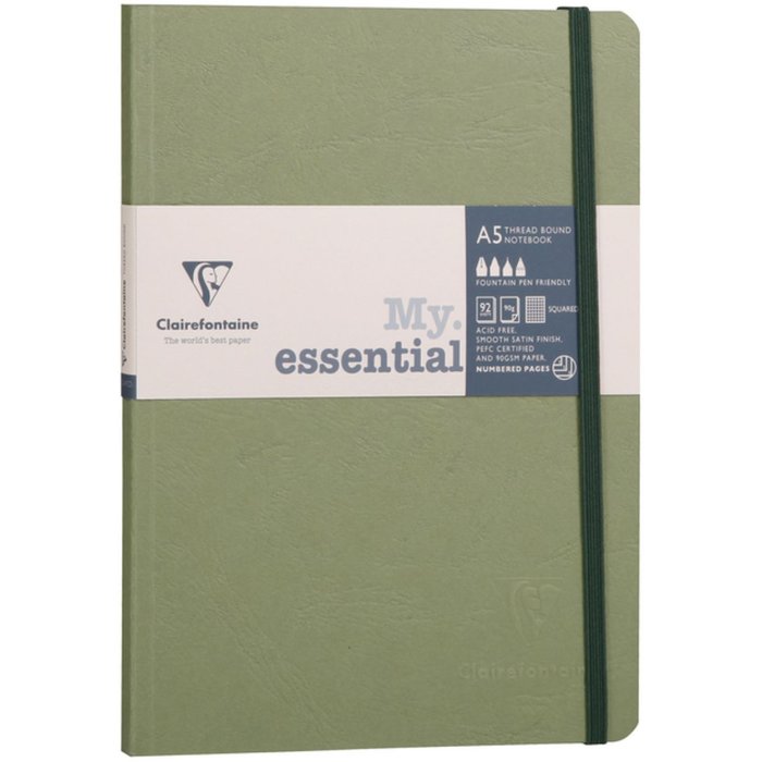 Taccuino Age Bag My.essential A5 96 fogli a quadretti - Verde