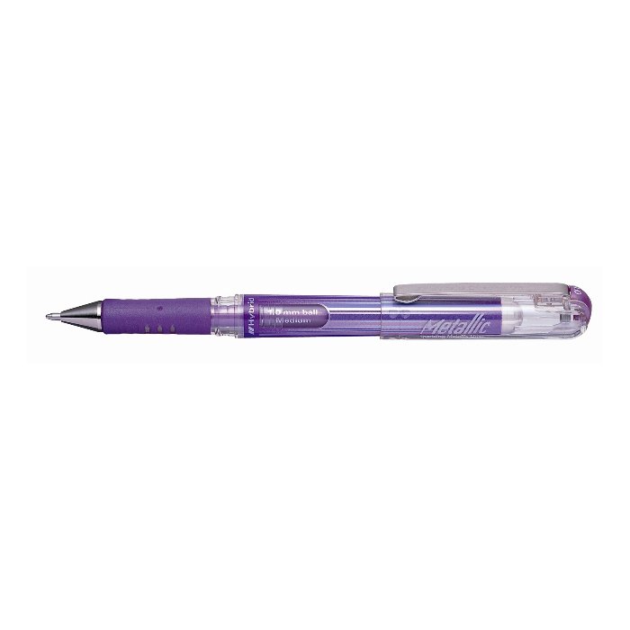 impermeabile HybridGel Grip DX rollerball in gel 0,5 mm viola metallizzato