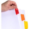 Indici in cartoncino bianco con linguette colorate rinforzate personalizzabili A4 6 pezzi