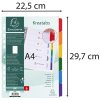Indici in cartoncino bianco con linguette colorate rinforzate personalizzabili A4 6 pezzi