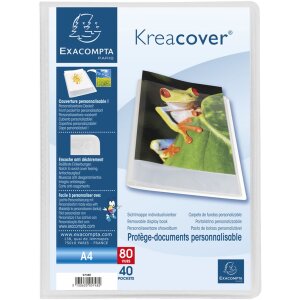 Cartella espositiva Kreacover A4 in cristallo 40 tasche