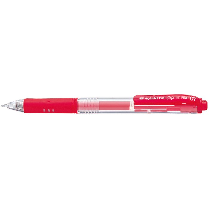 Penna gel Pentel HybridGel Grip Retrattile 0,35 mm rosso