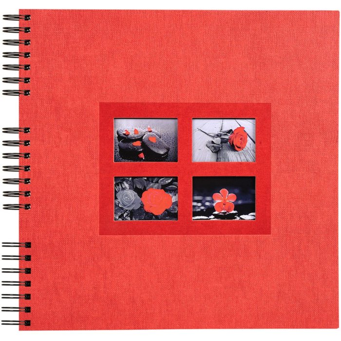 Exacompta Album a spirale Passion rosso 32x32 cm 60 pagine nere