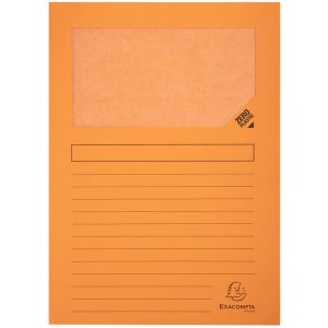 25 cartelline a finestra120g 22x31cm pastello assortite