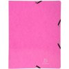 Raccoglitore ad anelli con elastico 4 anelli 15mm Iderama - A4 viola rosa