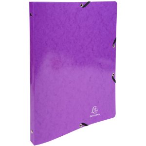 Raccoglitore ad anelli con elastico 4 anelli 15mm Iderama - A4 viola Viola