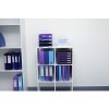 Raccoglitore ad anelli con elastico 4 anelli 15mm Iderama - A4 viola Viola