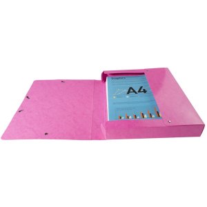 Scatola archivio Iderama, colonna vertebrale 40mm - 24x32cm Rosa