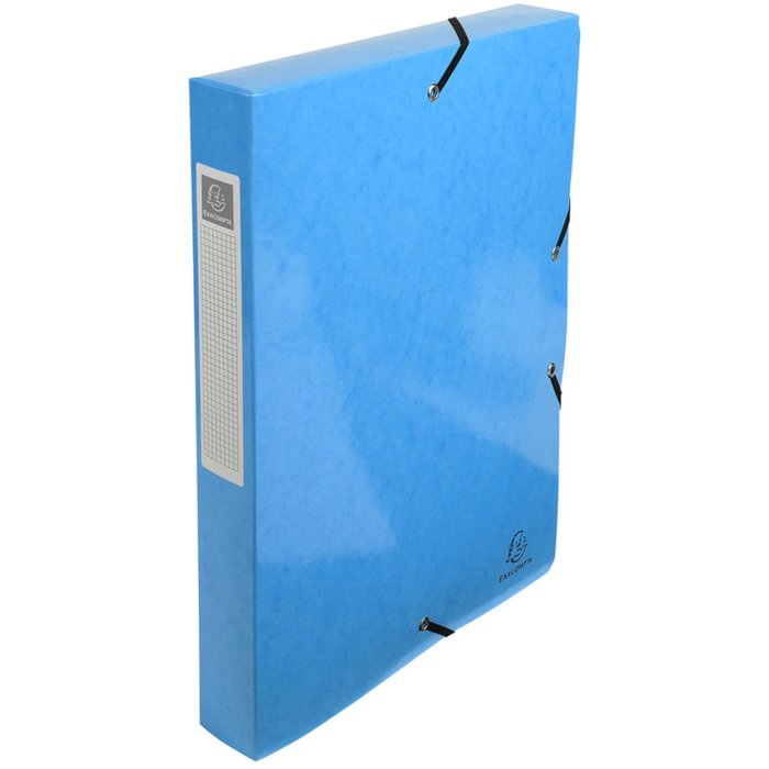 Scatola darchivio Iderama, dorso 40mm - 24x32cm azzurro