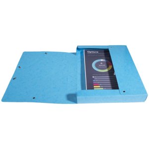 Scatola darchivio Iderama, dorso 40mm - 24x32cm azzurro