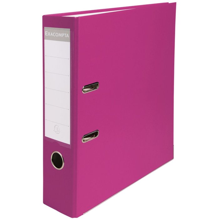 Cartella in PP con 2 anelli, dorso 80 mm, DIN A4 extra large Colore lampone