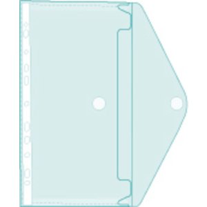 5 tasche portadepliant perforate in pp con chiusura a velcro - a4