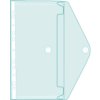 5 tasche portadepliant perforate in pp con chiusura a velcro - a4