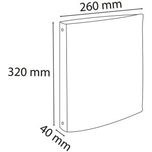 Raccoglitore ad anelli a4 4 anelli 30mm Iderama Azzurro