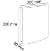 Raccoglitore ad anelli A4 4 anelli 30mm Iderama rosso
