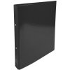 Raccoglitore ad anelli in cartone A4 2 anelli 30mm Iderama Nero