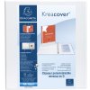 Raccoglitore ad anelli 2 anelli a D 60mm 3 tasche esterne A4 Maxi Krea Cover Bianco