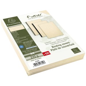 Confezione da 100 - Evercover A4 270g Avorio