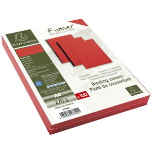 Confezione da 100 - Evercover A4 270g rosso