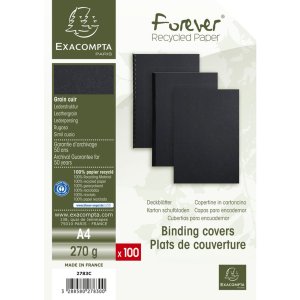 Confezione da 100 - Evercover A4 270g nero