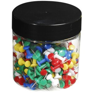 Scatola blister di spilli per lavagna 20 pezzi colori...