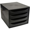Cassettiera ECOBOX con 4 cassetti - Nero