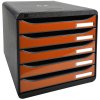 BIG-BOX PLUS - Nero-mandarino lucido 347x278x271 mm