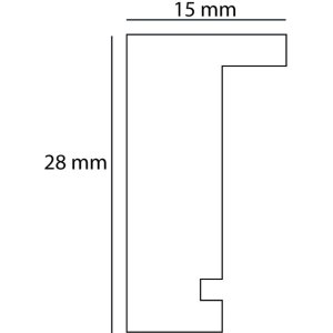 Henzo Piano Telaio in legno bianco 13x18 cm