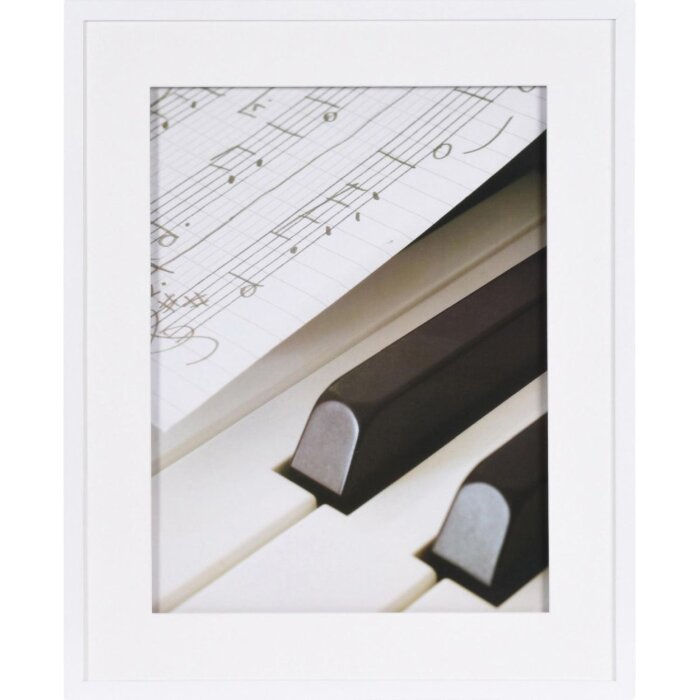 40x50 cm Telaio in legno Henzo PIANO bianco