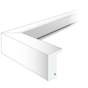 PIANO cornice in legno 20x25 cm nero