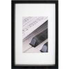 30x40 cm PIANO cornice in legno nero con passe-partout