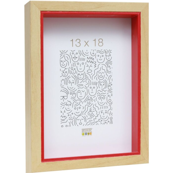 Cornice in legno S40BH rosso 20x30 cm