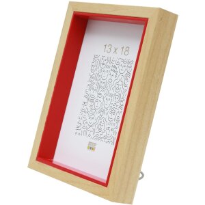 Cornice in legno S40BH rosso 20x30 cm