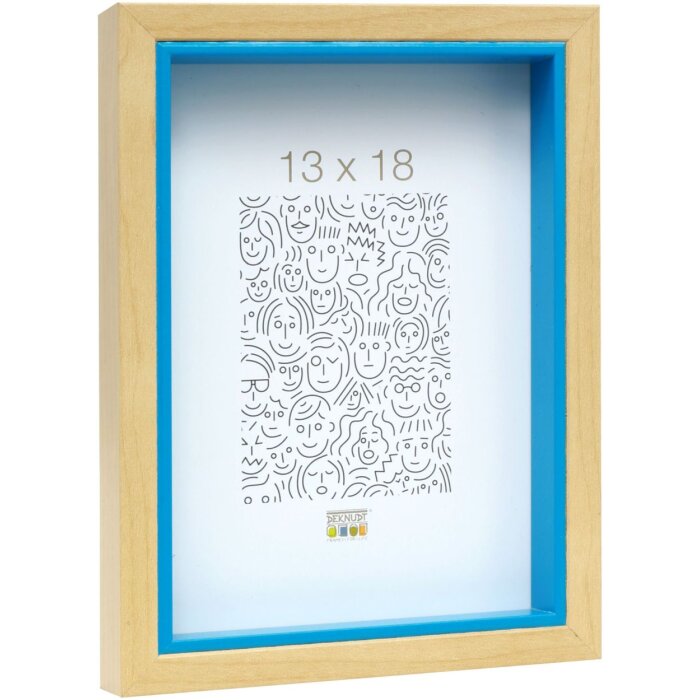 Cornice di legno Deknudt S40BH blu 13x18 cm